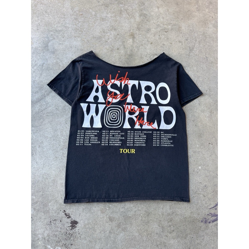 Astroworld Festival Travis Scott Wish You Were Here Streetwear T-Shirt Small